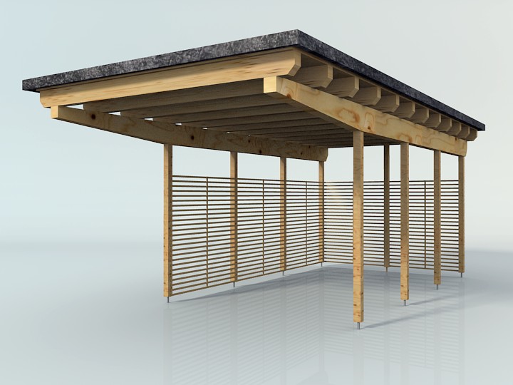 Wooden Carport preview image 1